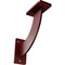 Ekena Millwork Bradford Steel Bracket, Hammered Bright Red 2"W x 7"D x 7"H BKTM02X07X07BRHRE - alternate 1